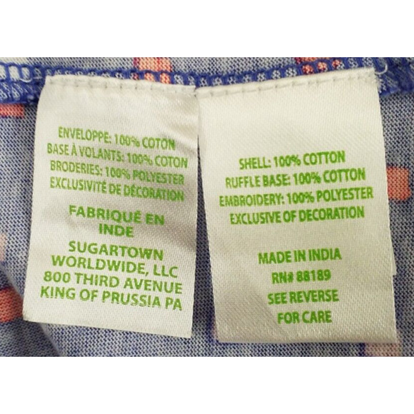 Lilly Pulitzer Blue Off Shoulder Embroidered Pullover Dress Women’s Medium - Picture 6 of 6